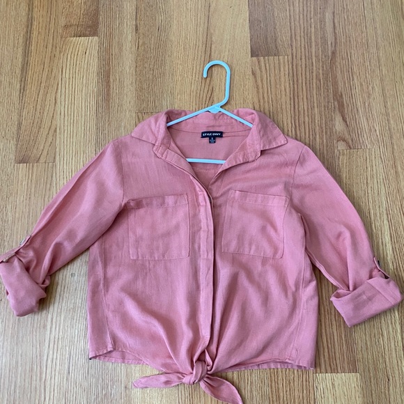 Coral Colored Blouse - Picture 9 of 9